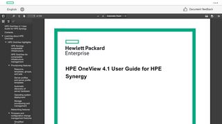
                            3. HPE OneView 4.1 User Guide for HPE Synergy - HPE Support Center