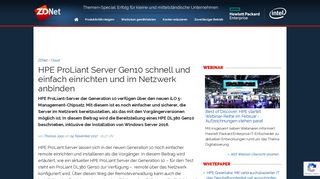 
                            6. HPE ProLiant Server Gen10 schnell und einfach einrichten und im ...