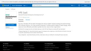 
                            9. HPE SaaS - Azure Marketplace - Microsoft