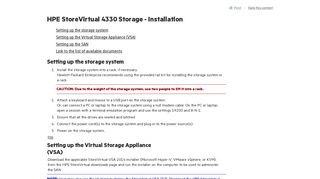 
                            10. HPE StoreVirtual 4330 Storage - Installation - HPE Support Center