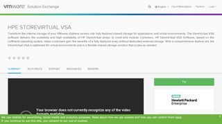 
                            5. HPE StoreVirtual VSA - VMware Solution Exchange
