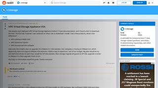 
                            1. HPE Virtual Storage Appliance VSA : storage - Reddit
