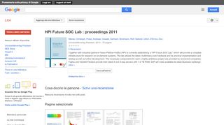 
                            11. HPI Future SOC Lab : proceedings 2011