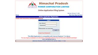 
                            2. HPPCL Login - Government of Himachal Pradesh