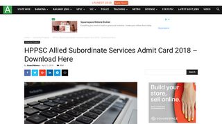 
                            8. HPPSC Allied Subordinate Services Admit Card 2018 – Download ...