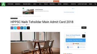 
                            10. HPPSC Naib Tehsildar Main Admit Card 2018 | AglaSem Career