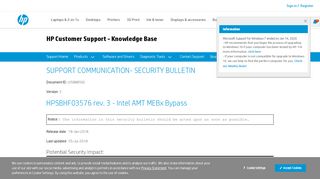 
                            13. HPSBHF03576 rev. 3 - Intel AMT MEBx Bypass | HP® Customer ...