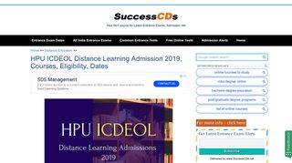 
                            7. HPU ICDEOL Distance Learning Admission 2019, Courses, Eligibility ...