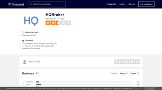 
                            8. HQBroker Reviews | Read Customer Service Reviews of hqbroker.com