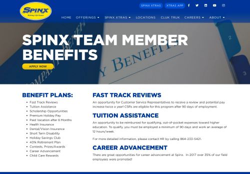 
                            2. HR Benefits at Spinx | Insurance – Tuition – Stock Ownership