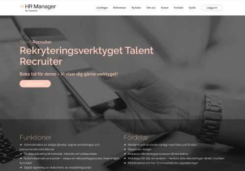 
                            1. HR Manager | Rekryteringsverktyg Talent Recruiter | HR Manager ...