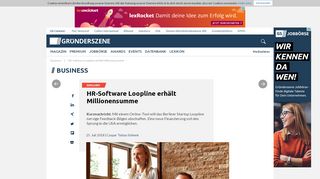 
                            4. HR-Software Loopline erhält Millionensumme | Gründerszene