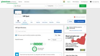 
                            9. HR Spot Reviews | Glassdoor.co.in