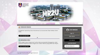 
                            1. HR2U - Login Page - UiTM