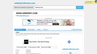 
                            8. hrberry.com at Website Informer. :index:. Visit Hrberry.