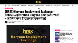 
                            10. {HREX}Haryana Employment Exchange -Online Registration ...