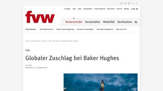 
                            7. HRG: Globaler Zuschlag bei Baker Hughes - FVW.de