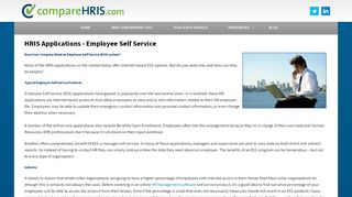 
                            2. HRIS Application Employee Self-Service - Compare HRIS