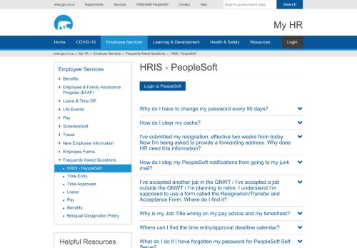 
                            10. HRIS - PeopleSoft | My HR