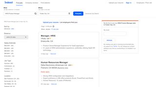 
                            8. HRIS Product Manager Jobs, Employment in Foster City, CA | Indeed ...