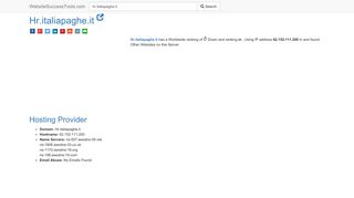 
                            7. Hr.italiapaghe.it Error Analysis (By Tools) - WebsiteSuccessTools.com
