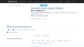 
                            12. Hrmantra clients vibgyor Results For Websites Listing - SiteLinks.Info