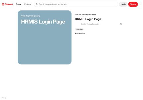 
                            5. HRMIS Login Page | my documents - Pinterest