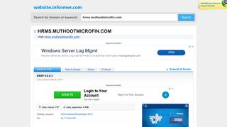 
                            5. hrms.muthootmicrofin.com at WI. ESSP 0.0.0.3 - Website Informer