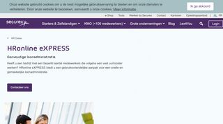 
                            9. HRonline eXPRESS: eenvoudige loonadministratie | Securex