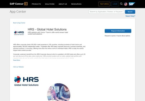 
                            11. HRS - Global Hotel Solutions - SAP Concur App Center