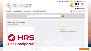 
                            6. HRS - The Hotel Portal: HRS GmbH - ITB Berlin - Product