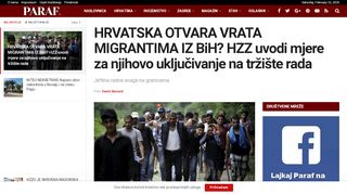 
                            12. HRVATSKA OTVARA VRATA MIGRANTIMA IZ BiH? HZZ uvodi mjere ...
