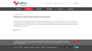 
                            4. Hrvatska zaklada za znanost - Registracija u sustav Elektroničke ...