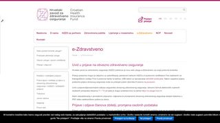 
                            1. Hrvatski zavod za zdravstveno osiguranje » e-Zdravstveno