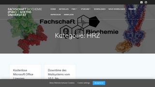 
                            8. HRZ - Fachschaft Biochemie (FSBC) | Goethe-Universität Frankfurt ...