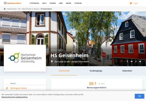 
                            8. HS Geisenheim | myStipendium