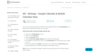 
                            13. HS - Settings - Google Calendar & Mobile Calendar Sync – Customer ...