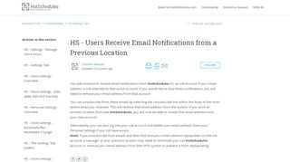 
                            5. HS - Users Receive Email Notifications from a Previous Location ...