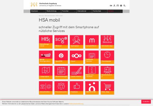 
                            10. HSA mobil - Hochschule Augsburg