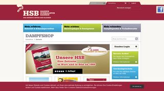 
                            10. HSB Dampfshop - Startseite