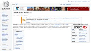 
                            6. HSBC Bank Australia - Wikipedia