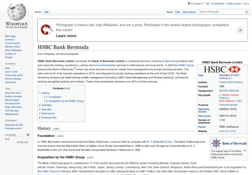 
                            6. HSBC Bank Bermuda - Wikipedia