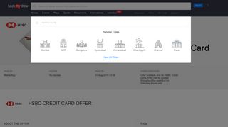 
                            9. HSBC Bank Credit Card Offer - BookMyShow
