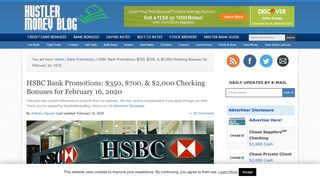 
                            11. HSBC Bank Promotions: $200, $350, $750 Checking Account ...