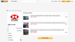 
                            11. HSBC Bank Promotions, Deals, Offers and Discounts - Sri Lanka ...