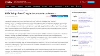 
                            9. HSBC brings Face ID log-in to corporate customers - CTMfile