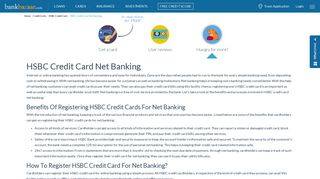 
                            11. HSBC Credit Card Net Banking: Register & Login, Make Payment ...