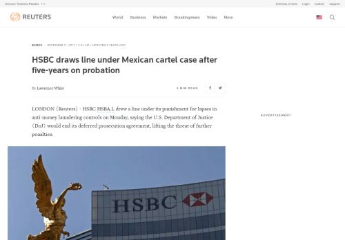 
                            13. HSBC draws line under Mexican cartel case after five-years on ...