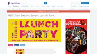 
                            12. HSBC New Zealand Sevens Launch Party - Hamilton - Eventfinda