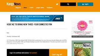 
                            6. HSBC NZ to bring new three-year domestic FRN | KangaNews